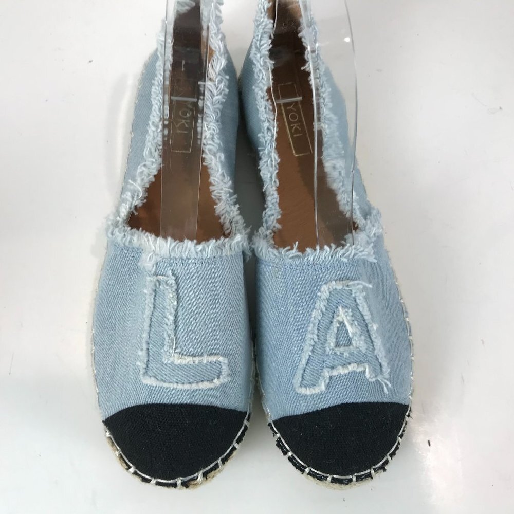 YOKI Denim Espadrilles, US 7